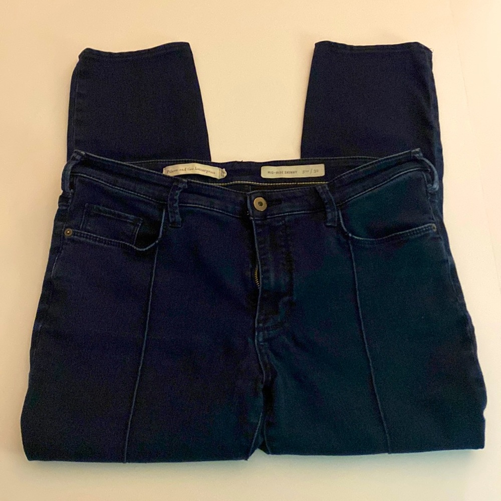 Anthro-Pilcro and the Letterpress Mid-Rise Skinny size 32